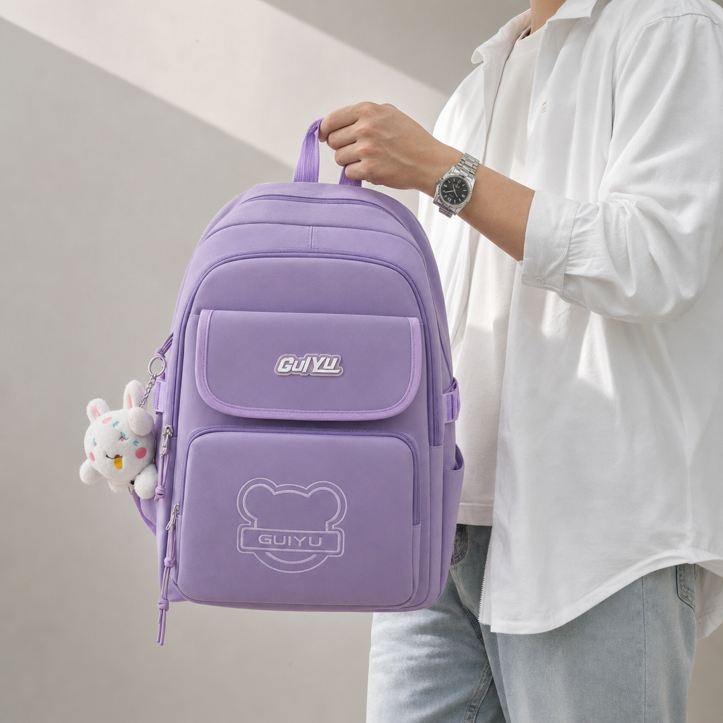 Cartable Scolaire 4 en 1 GUIYU – Sac à Dos + Sac Cabas + Pochette + Trousse - Back to School - صورة 12
